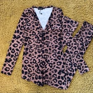 Pretty little things leopard onsie pjs